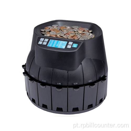 Máquina de contagem de valor R9001 Máquina de contagem de dinheiro EURO Seletor de moedas
